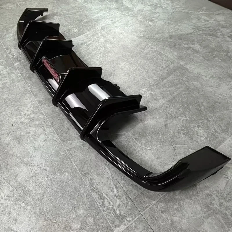 Luminous Rear Bumper Valance Diffuser Splitter Anti-Scratch Sport Luxury Sedan Exterior Upgrade Accessories