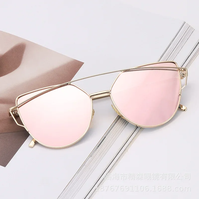 Polarized Sunglasses Women Fashion Summer Style Sun Glasses for Women Vintage Classic Brand Designer Twin-Beams Shades