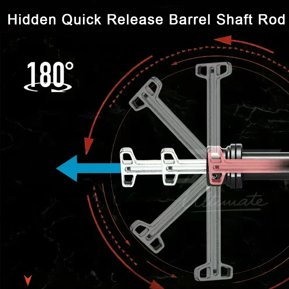 RIRO Bicycle Hidden Quick Release Barrel Shaft Rod 12/15MM Ultralight Aluminum Alloy QR MTB Road Bike Thru Axle Rod Accessories