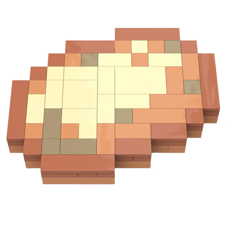 

83-детали, реквизит для известных игр, овощной картофель, модель MOC, строительный блок, кирпич, сделай сам, креативная сборка, развивающая игрушка, подарок на день рождения