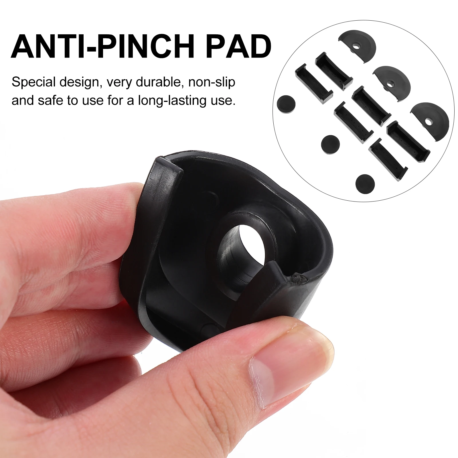 

12pcs Anti-Pinch Bench Vise Pads Durable Non-Slip Vise Gasket Hold Workpiece Sturdy Protective Jaw Clamping Tool Hardware