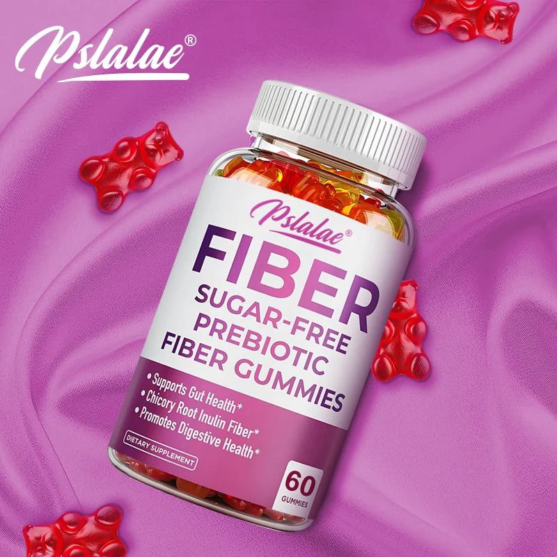 

Prebiotic Sugar-Free Fiber Gummies - Reduces Bloating & Constipation, Supports Digestive Health, Maintains Intestinal Function