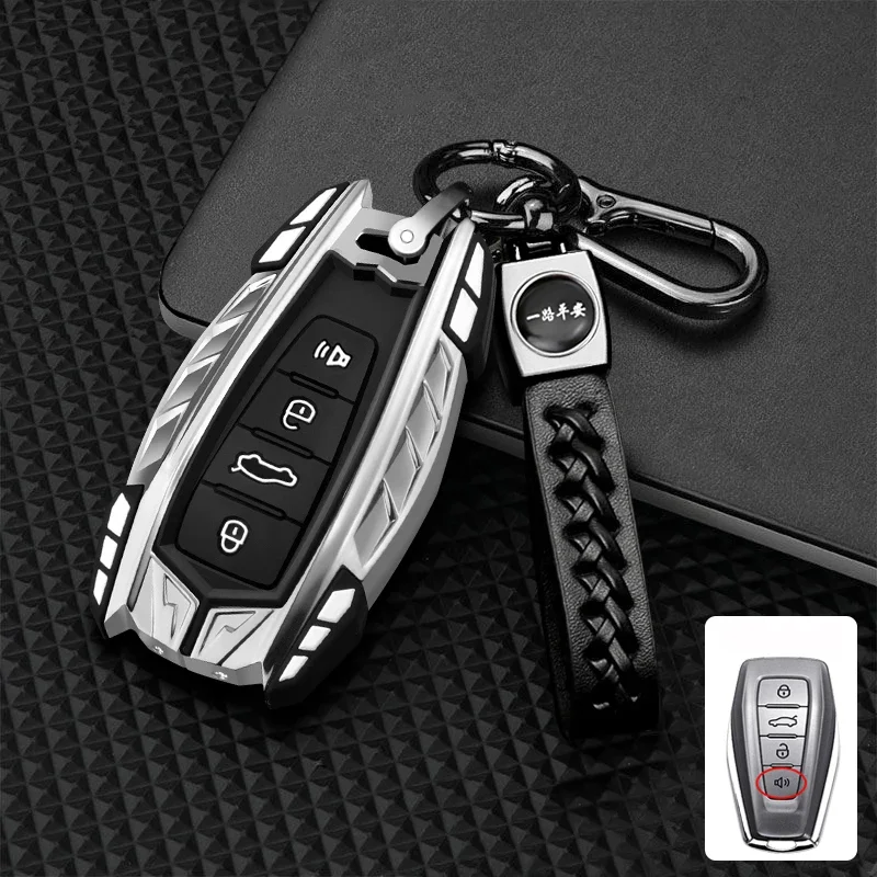 

New Car Key Cover Case For Geely Coolray X6 Geometry C Emgrand Global Kulrey Hawk GX7 Okavango Smart Remote Car Accessories