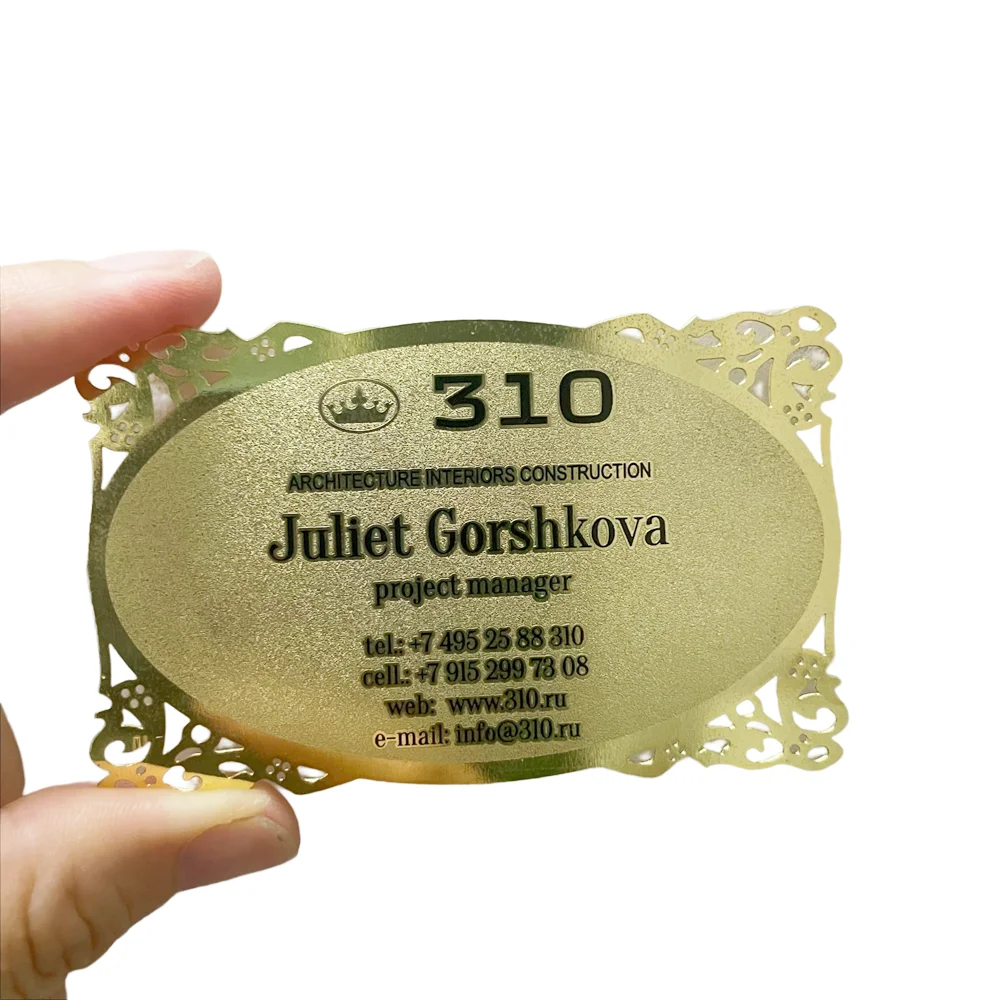 Customized inquiry Customized Stainless Steel Golden Plated Metal Buddha Cards Activity Member Card