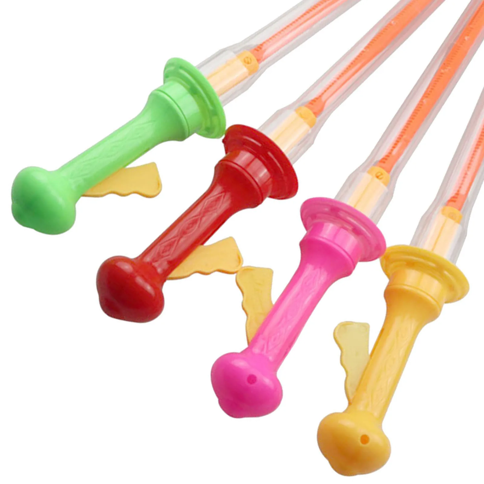 4 قطع من عصا الفقاعات للعب في الهواء الطلق، فقاعات مضحكة لحفلات الأطفال، صانع الفقاعات للنشاط الخارجي في الصيف #3