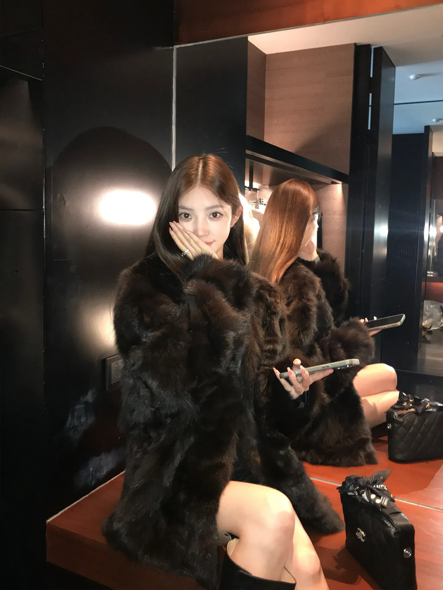 BFFUR Autumn Winter Thick Warm Soft Real Fox Fur Coat Solid Color V Collar Outerwear Women Luxury Chic Fluffy Jacket 2026