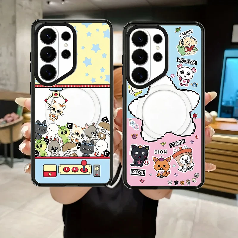 

Cartoon Claw Machine Acrylic Case for Samsung Galaxy S26 S25 S24 S23 Ultra S26U S24+ S25+ S26 Plus Protective Case