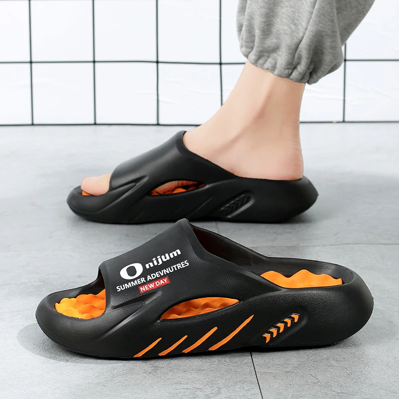 Neue Massage-Hausschuhe für Herren, Indoor-Outdoor-Sandalen, Strand-Freizeitschuhe, bequeme Slides für Herren und Damen, Hausschuhe in großen Größen 46 47 – Detail 7