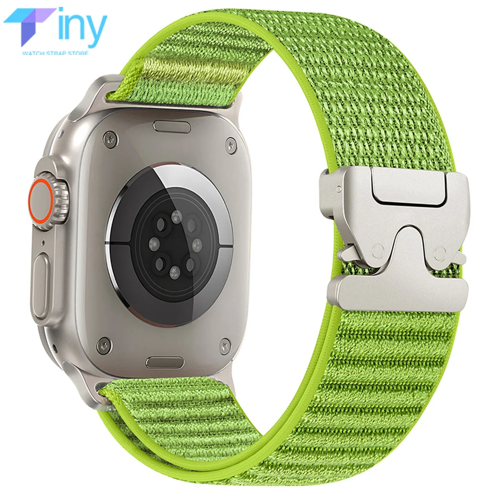 

Nylon Loop Strap for Apple Watch Band 11 10 46mm 42mm Ultra 3/2/1 49mm 45mm 44mm Sport Bracelet for Iwatch Series 9 8 7 6 SE 5 4