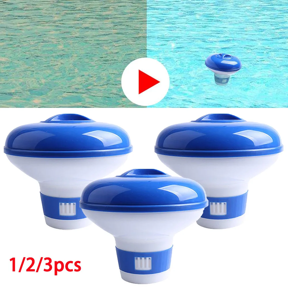 1/2/3pcs Pool Floating Chlorine Tablet Dispenser Suitable For Swimming Pools Floating Chemical Dispenser Sanitizer Holder