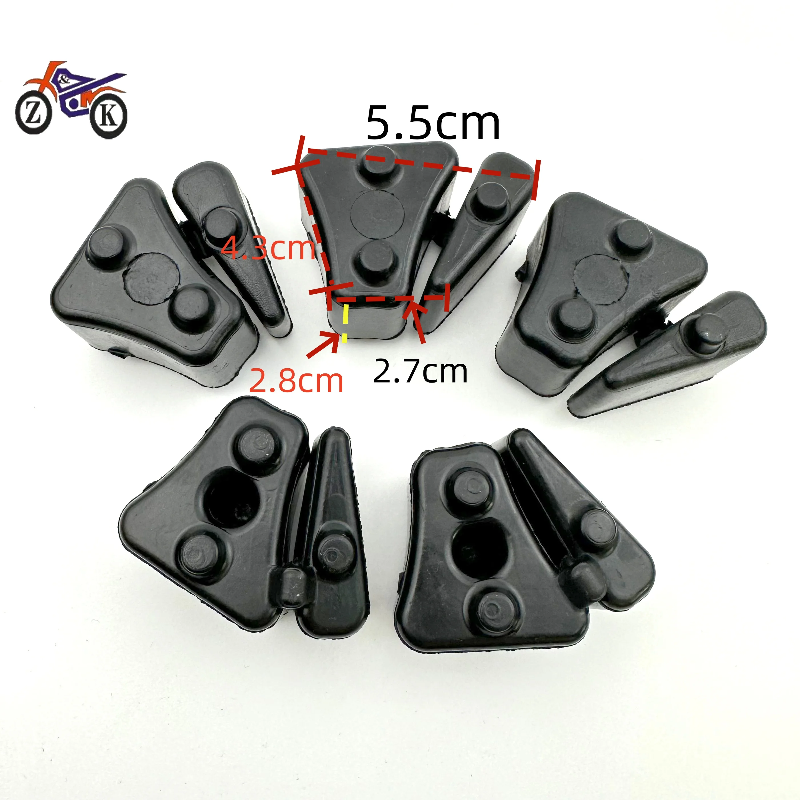 5 pezzi Set ammortizzatore ruota posteriore moto per Honda VT750 DC C CD Nero Ammortizzatore ruota posteriore Shadow Pignone moto in gomma