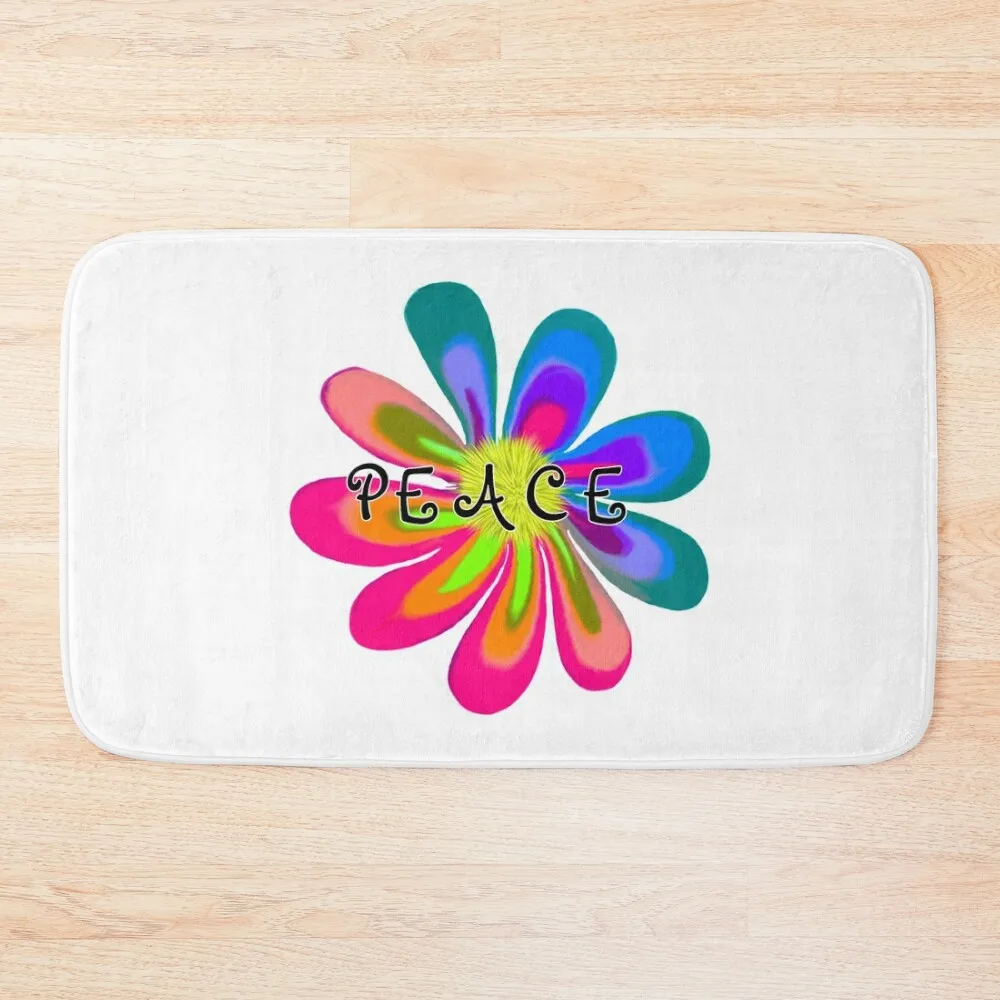 

Peace Flower Bath Mat Wc Floor Toilet Mat