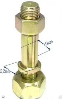 

Applicable to accessory partsForklift Wheel Tire Screws Front Axle Hub Bolt for Mitsubishi F14 91433-10701tb