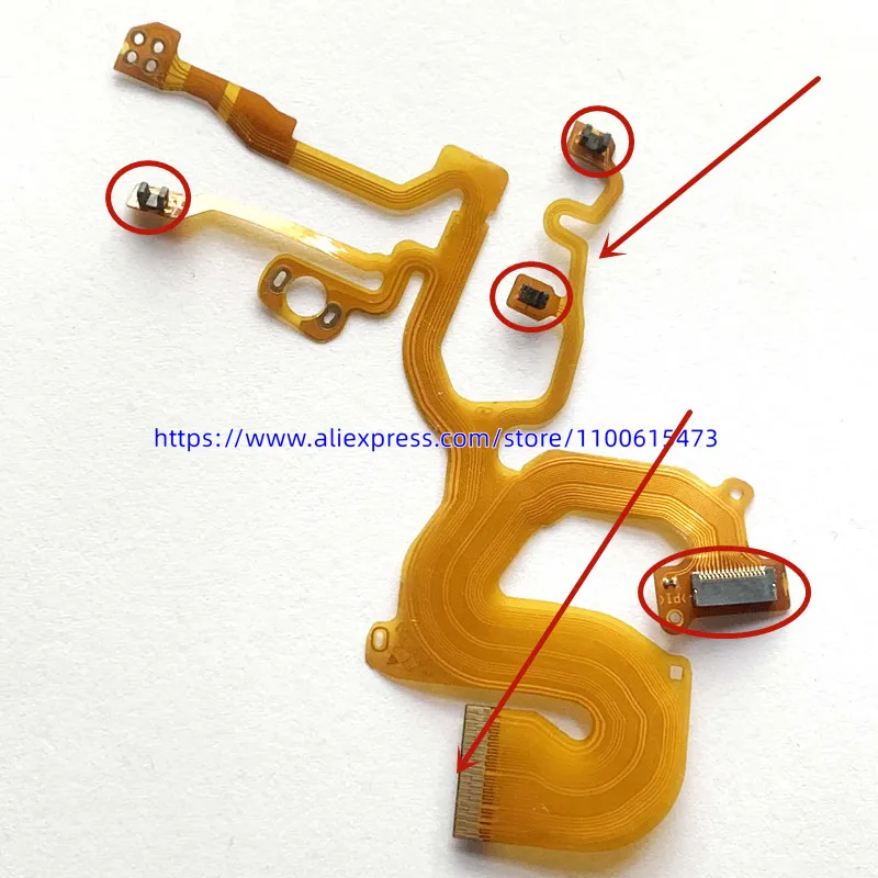 

NEW Lens Back Main Flex Cable For SONY DSC-W730 DSC-W830 W730 W830 WX60 WX80 Digital Camera Repair Part (With Socket)