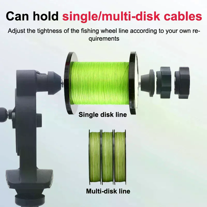 

Adjustable Fishing Line Winder Table Clamp Non-slip Fishing Line Spooler Reciprocating Fishing Wire Winding Reclaimer Outdoor