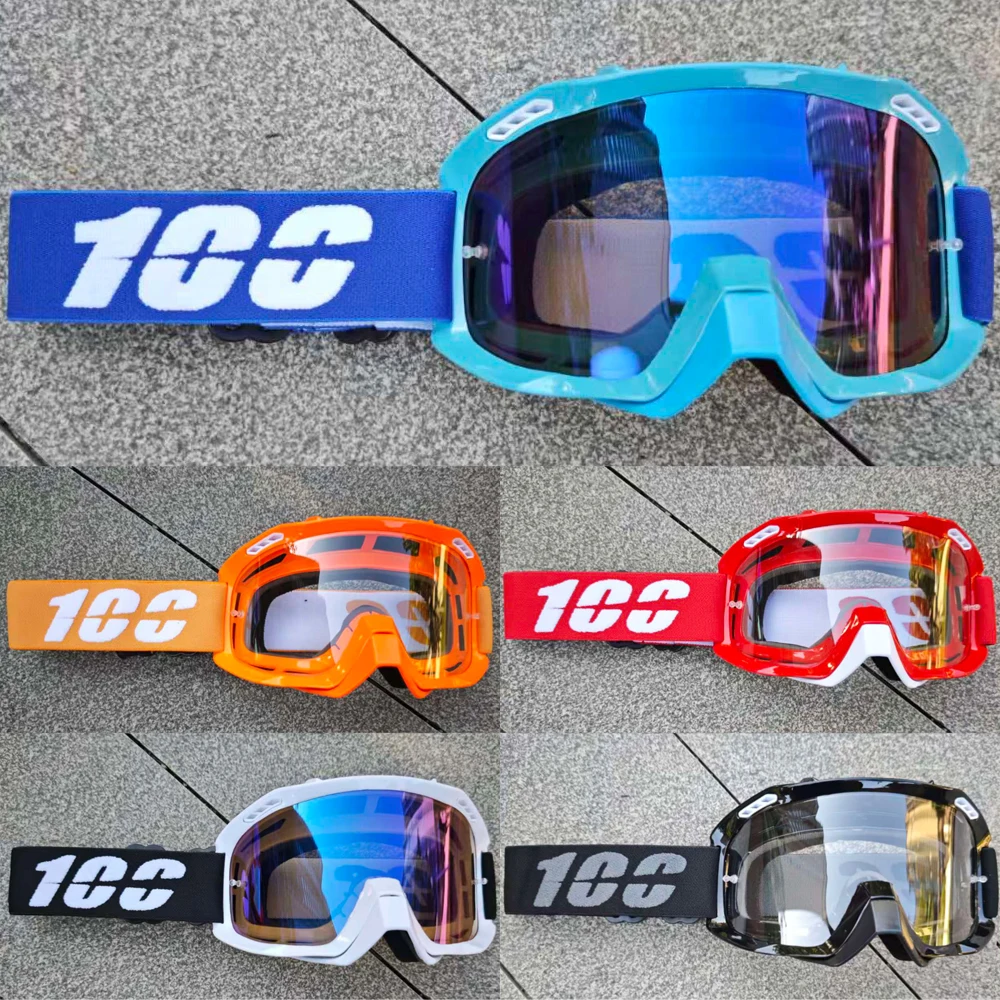 Nuevo 100 todoterreno ATV BMX gafas protectoras a prueba de viento a prueba de polvo cuatro estaciones transpirable hombre mujer moda gafas deportivas
