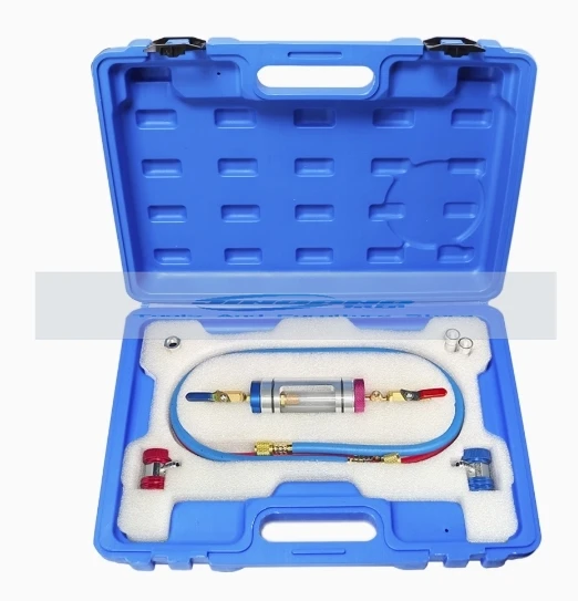 

Automobile air conditioner freezer vacuum water tank replacement auto repair tool R134 fluorinated refrigerant table