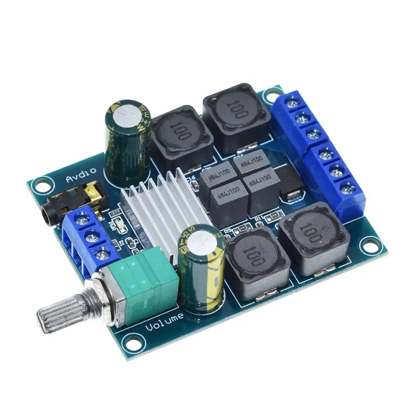 High power digital power amplifier board TPA3116D2 audio amplifier module power amplifier board two-channel 2*50W