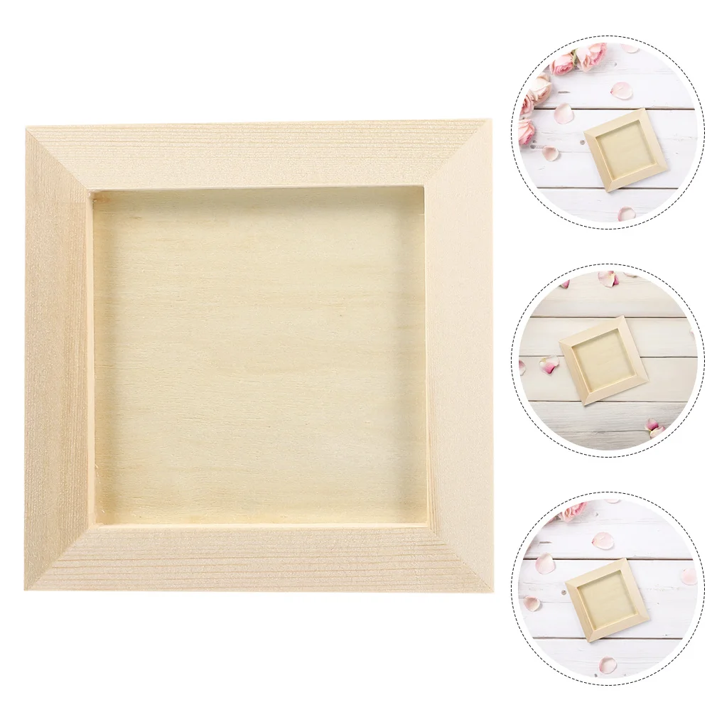 

6 Pcs Clay Picture Frame Multi-pack Frames Decorative Photo ’s DIY Craft Kit Wood 's Wooden