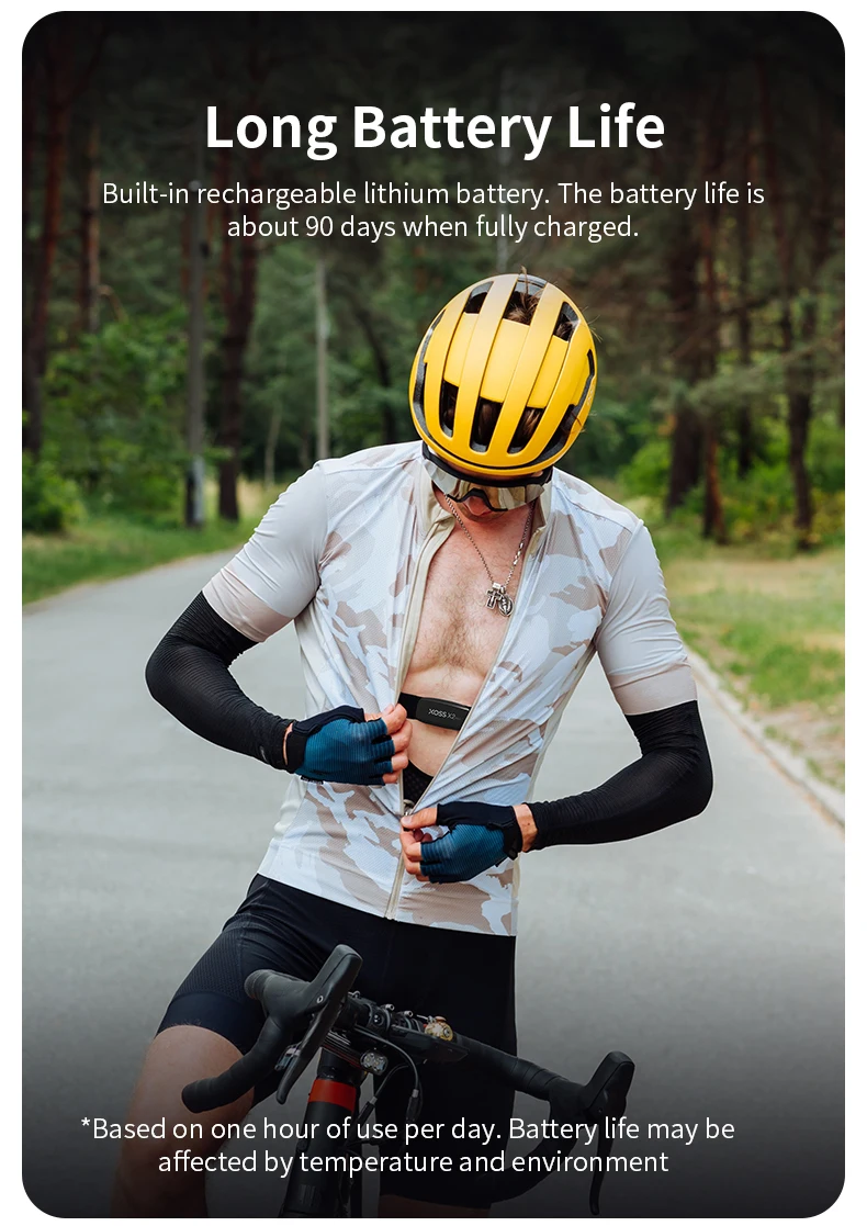 XOSS X2 Chest Strap Heart Sensor HRM Monitor Bluetooth ANT+ Wireless Smart Bicycle Sensor Health Fitness for Cycling, Running image 6