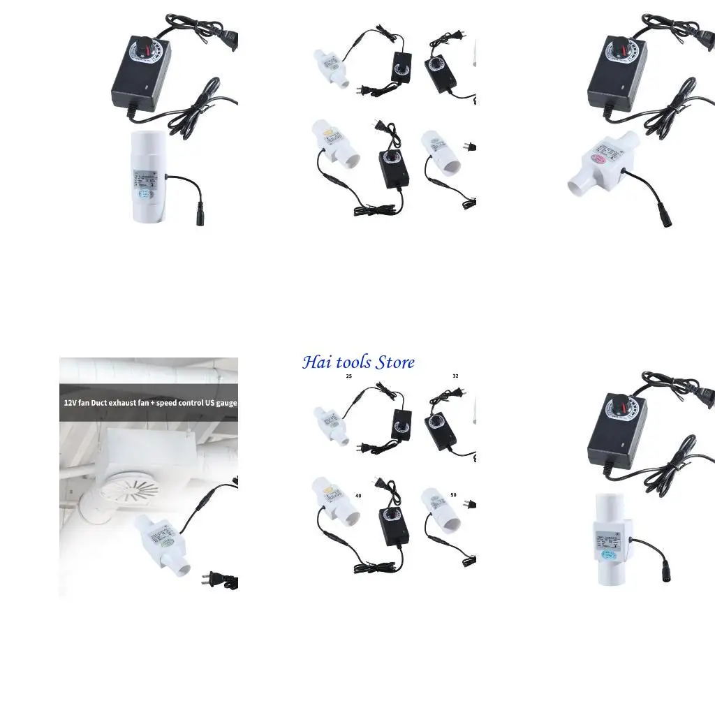 

X37E Exhaust Fan Low Noise Inline Duct Hydroponic Air Blower Exhaust Fan for Bathroom