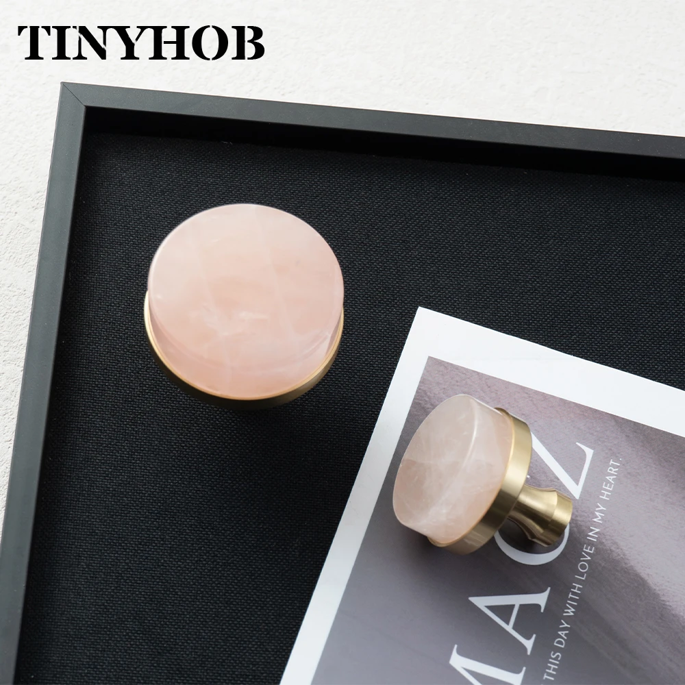 Tinyhob Pink Crystal Knobs For Cabinet Kitchen Wine Cooler/ Kitchen Cabinet Knobs Wardrobe Hardware Drop Shipping Available
