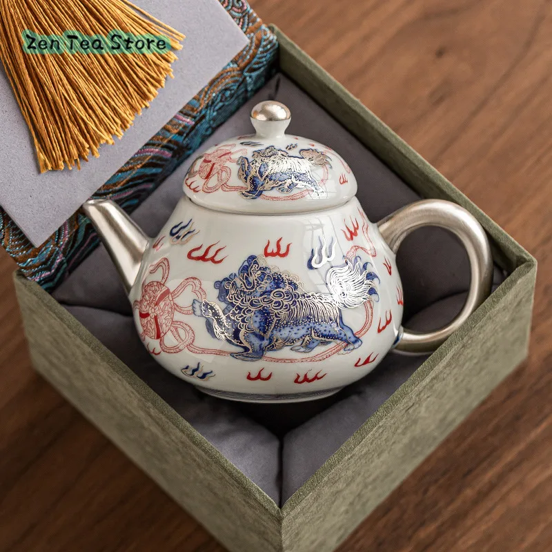 Xingshi Xianrui Tea Pot Light Luxury High-end Ceramic Tea Pot Bearing Beauty Shoulder Teapot Single Pot Gift Box