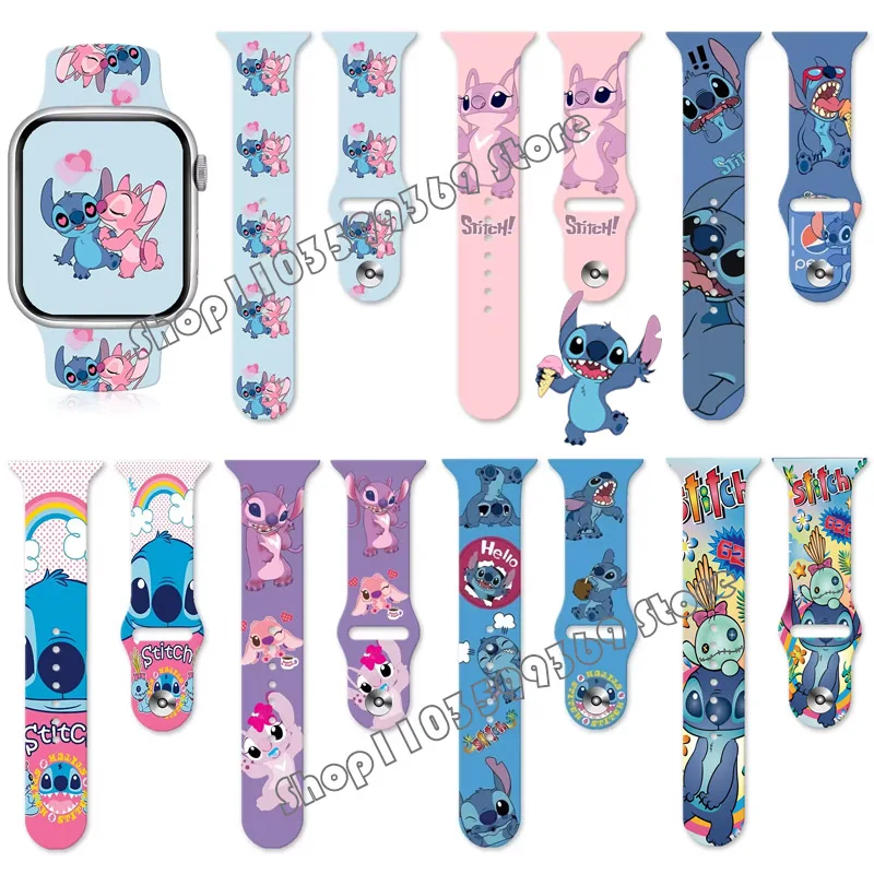 Cartoon Stitch Kids Watch Band Disney Girls Smart Watch for Children Digital Clock Watchs Sport Silicone Children Clock Toy Gift