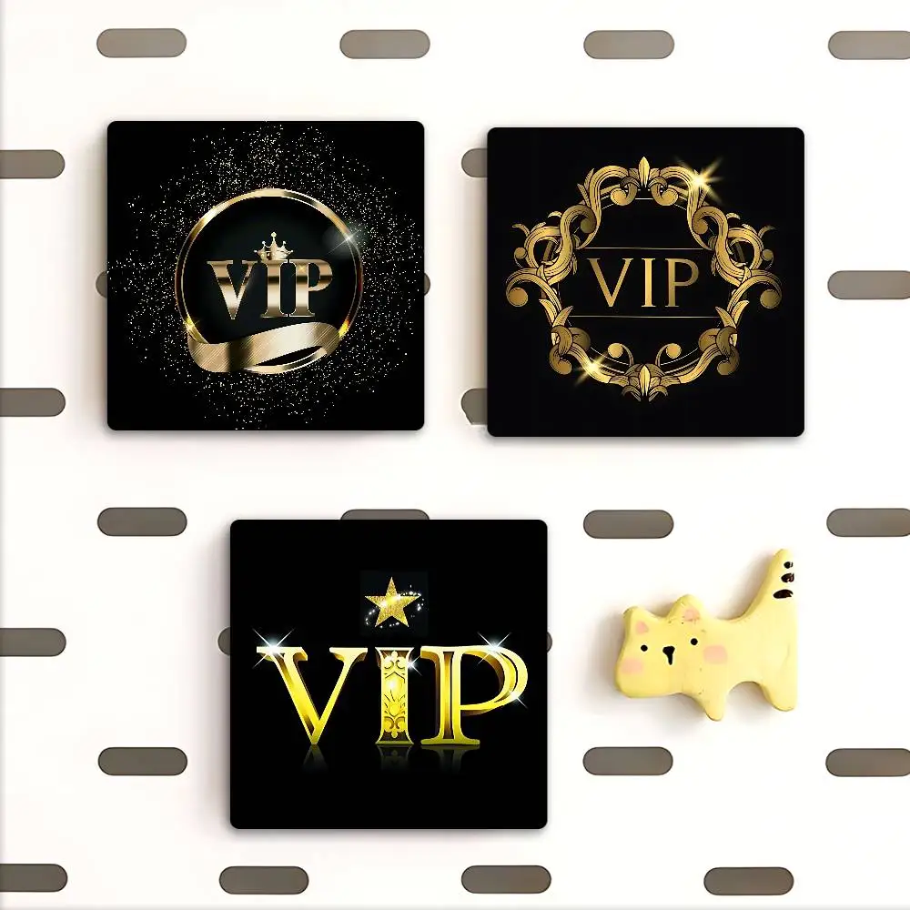 V-VIP MemberS Photo Fridge Magnet Square Stickers Personalize Home Decor Souvenirs Gift