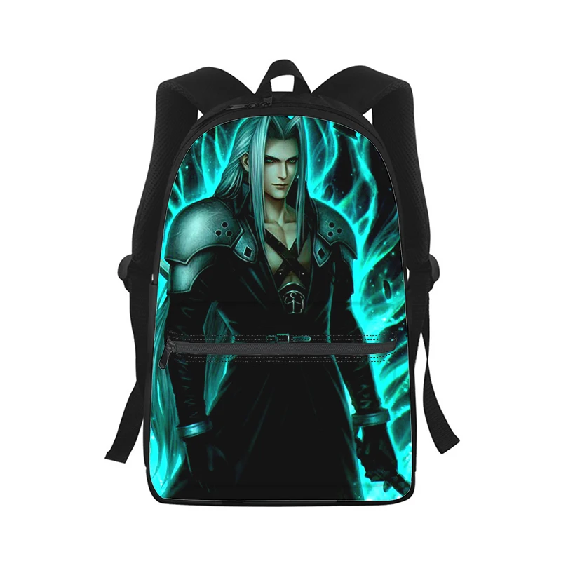 Final Fantasy Sephiroth Men Women Backpack 3D Print Fashion Student School Bag Laptop Backpack Kids Travel Shoulder Bag