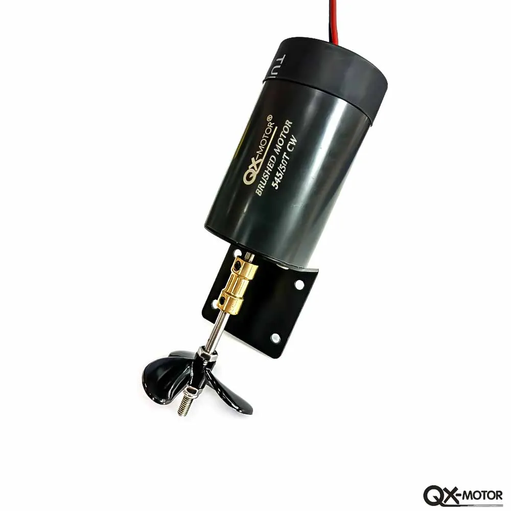 QX-MOTOR 545-50T propulsor submarino 12V-16V Motor de cepillo para barco no tripulado modelo de barco de Control remoto