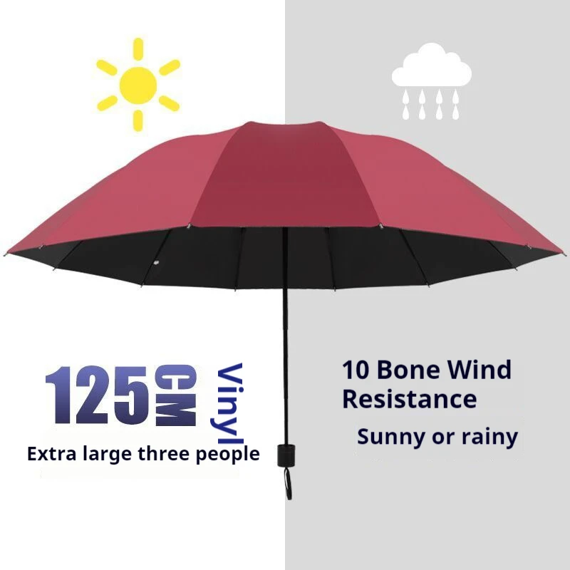 Super Large Folding Umbrella Men Womens Windproof Umbrellas Fold Business Sun Rain Umbrella Travel Whole Family Umbrellas