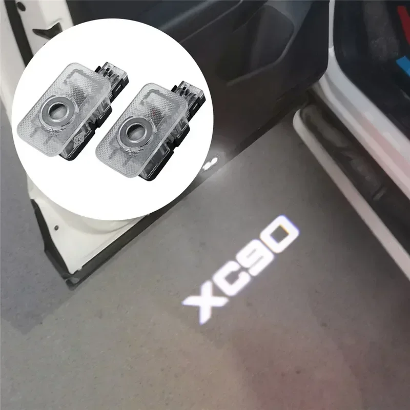 

2Pcs Car LED Door Welcome Light For Volvo V40 V60 V90 XC40 XC60 XC90 S60 S90 Projector Logo Ghost Shadow Light Auto Accessories