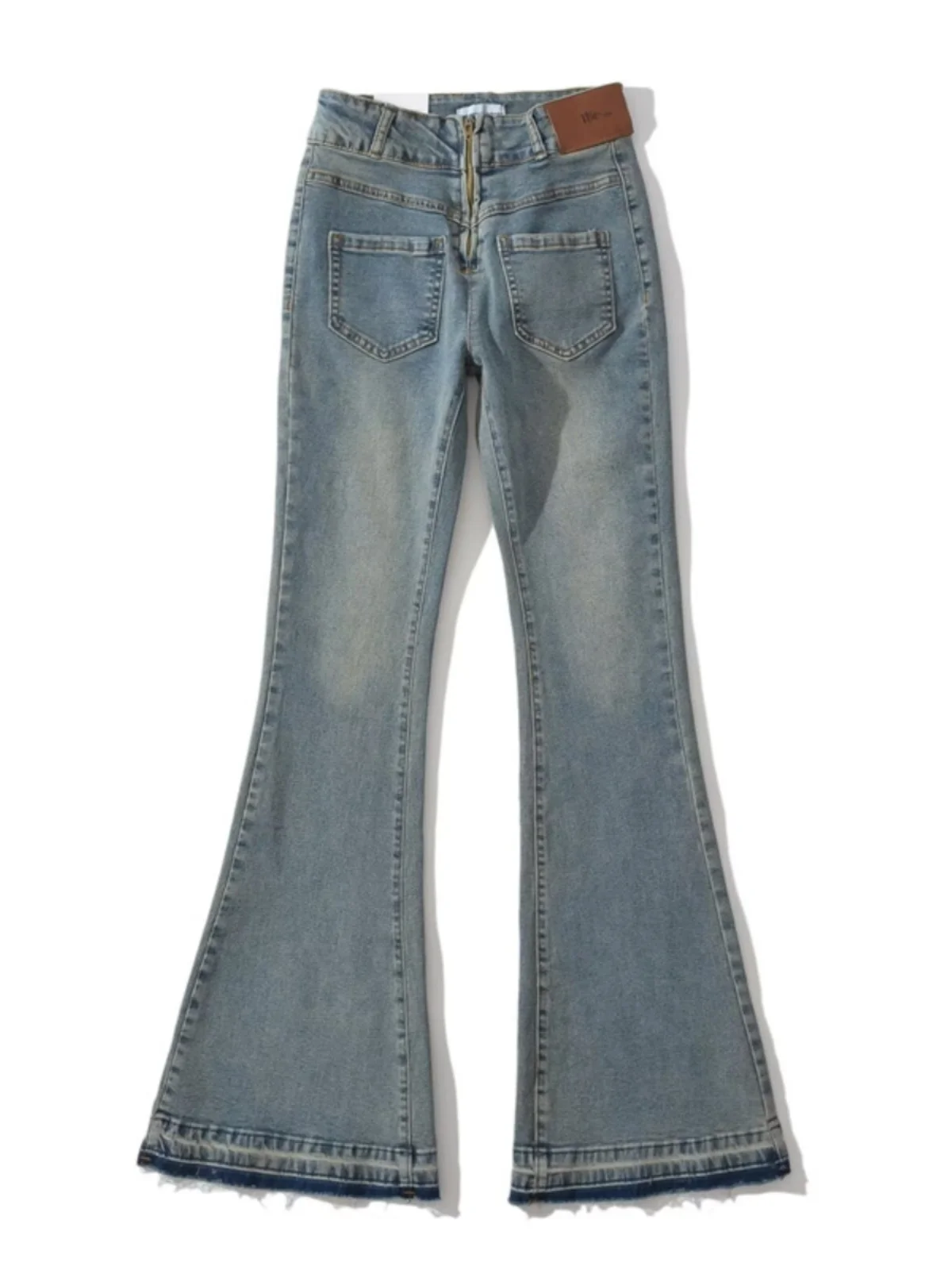 

Широкие расклешенные джинсы с высокой талией, женские весенне-осенне-зимние свободные длинные брюки Bell Bot, зауженные джинсы