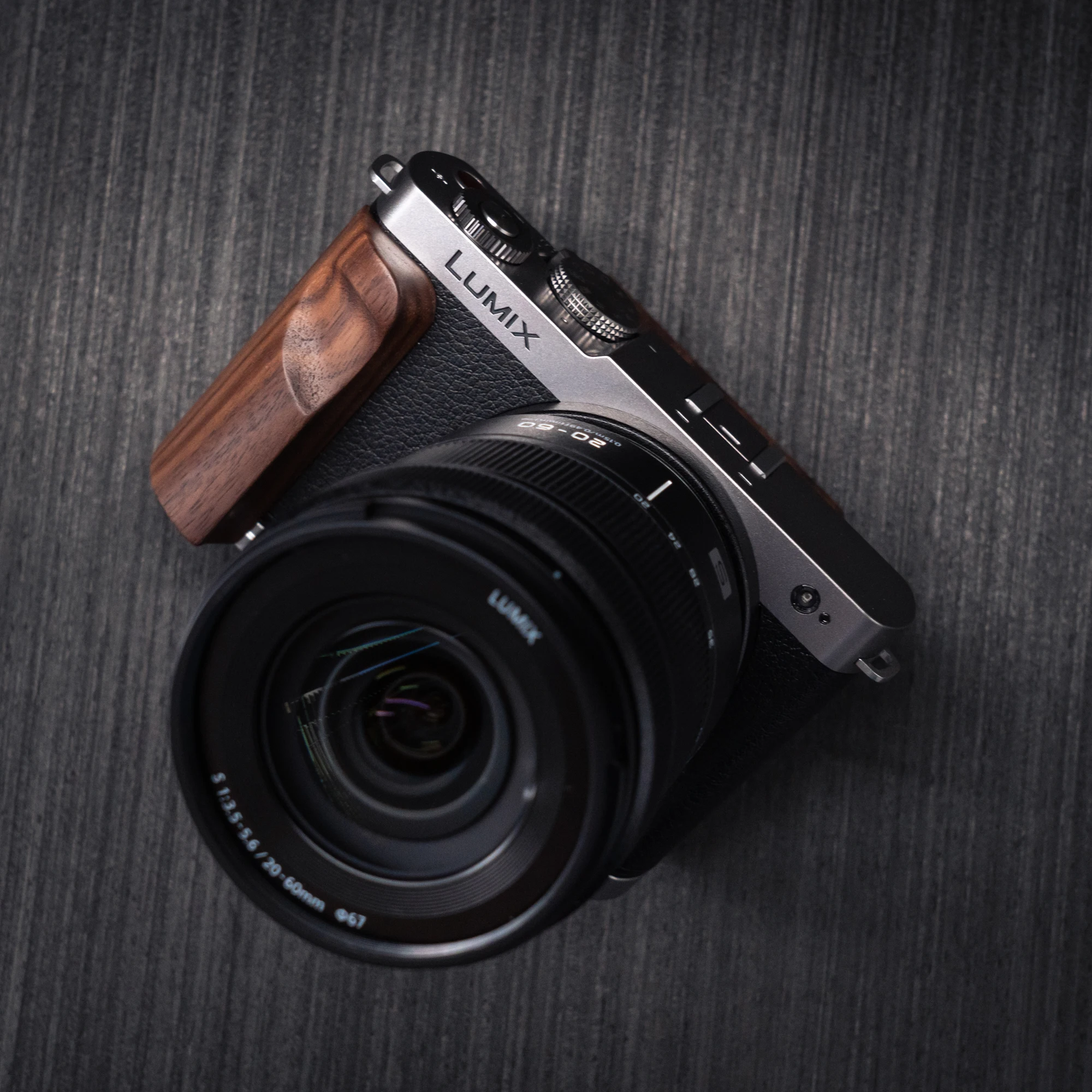 Holz-Handgriff L-Halterung für Panasonic Lumix S9 Kamera mit Schnellwechsel-L-Platten-Halterung Ultraleicht mit Legierungsbasis – Detail 22
