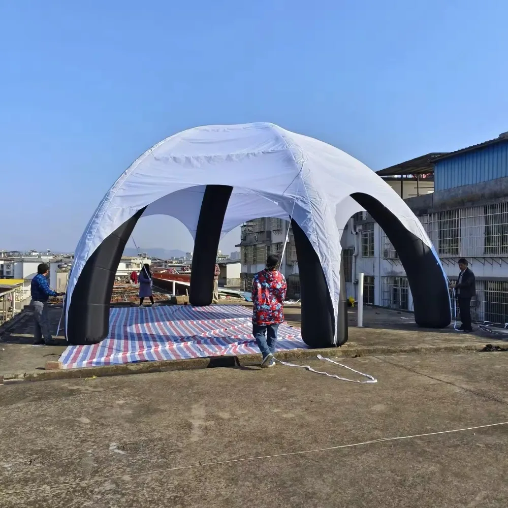 カスタム 10 メートルインフレータブルスパイダーテントジャイアントアーチイベントテント屋外プロモーション、トレードショー、パーティー用インフレータブルキャノピー