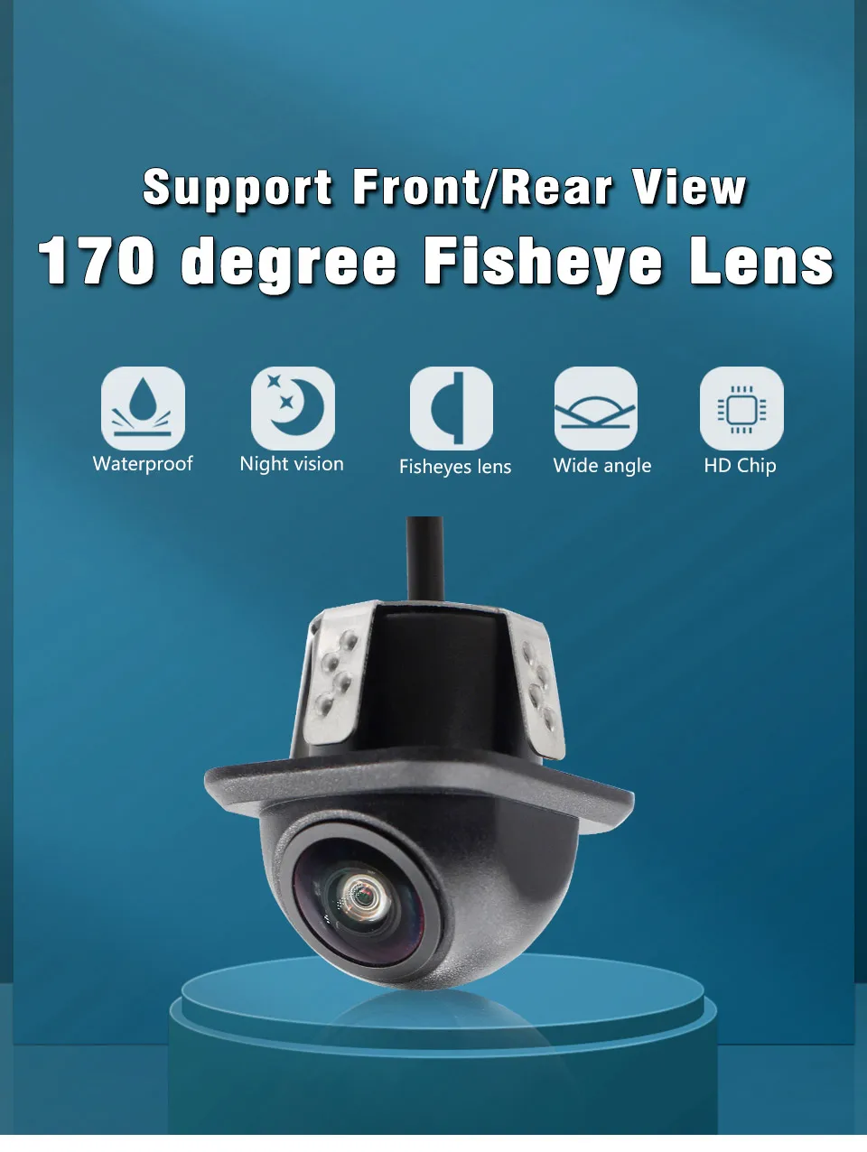 Smartour AHD CVBS CCD Fisheye Objektiv Rückfahrkamera AHD 1080p Nachtsicht Backup Parkplatz Wasserdicht Für Auto Rückfahr Monitor – Detail 13