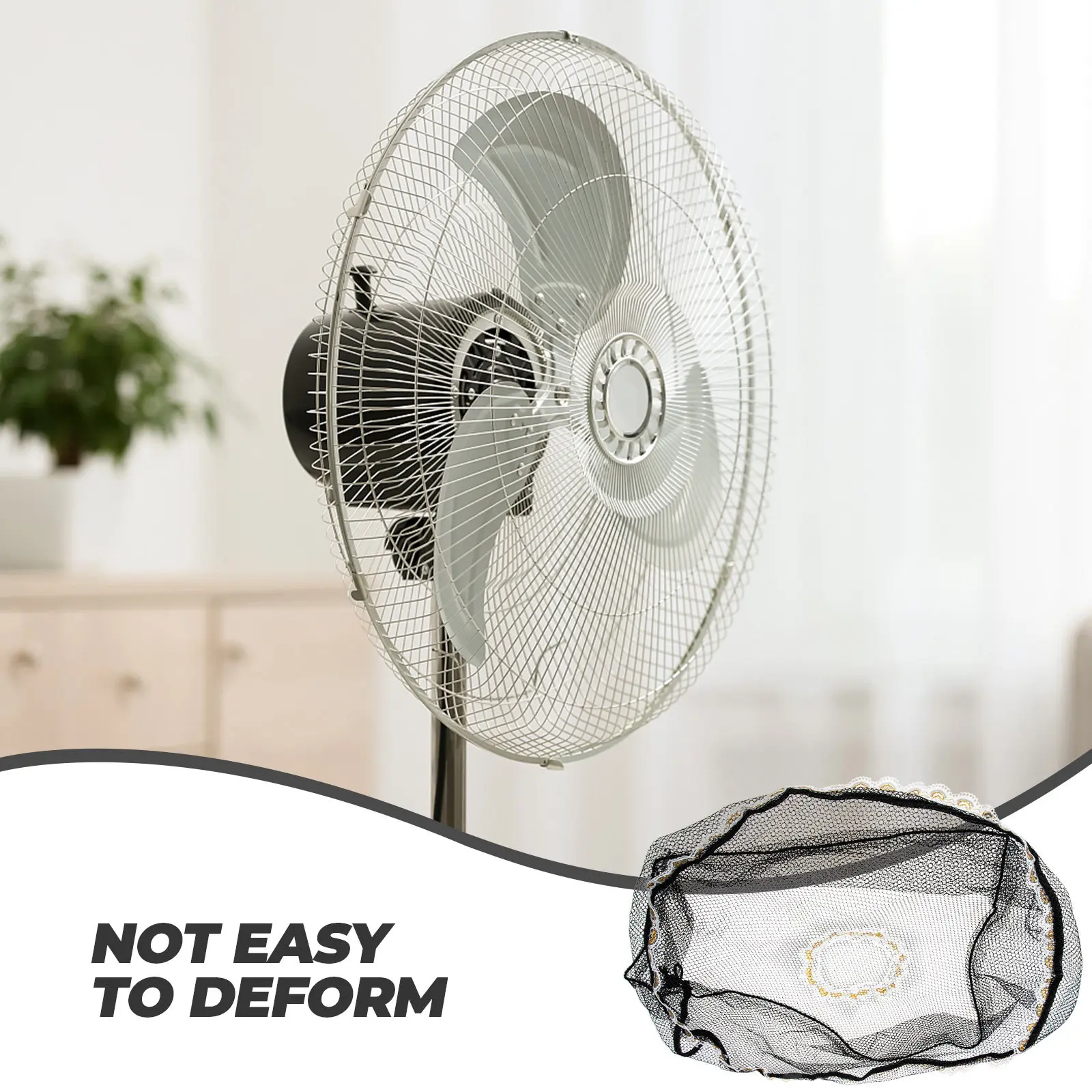 

Защитная сетка для электрического вентилятора, 4 шт., белая, многоразовая, для детской безопасности, пылезащитная, легко устанавливается, эластичная