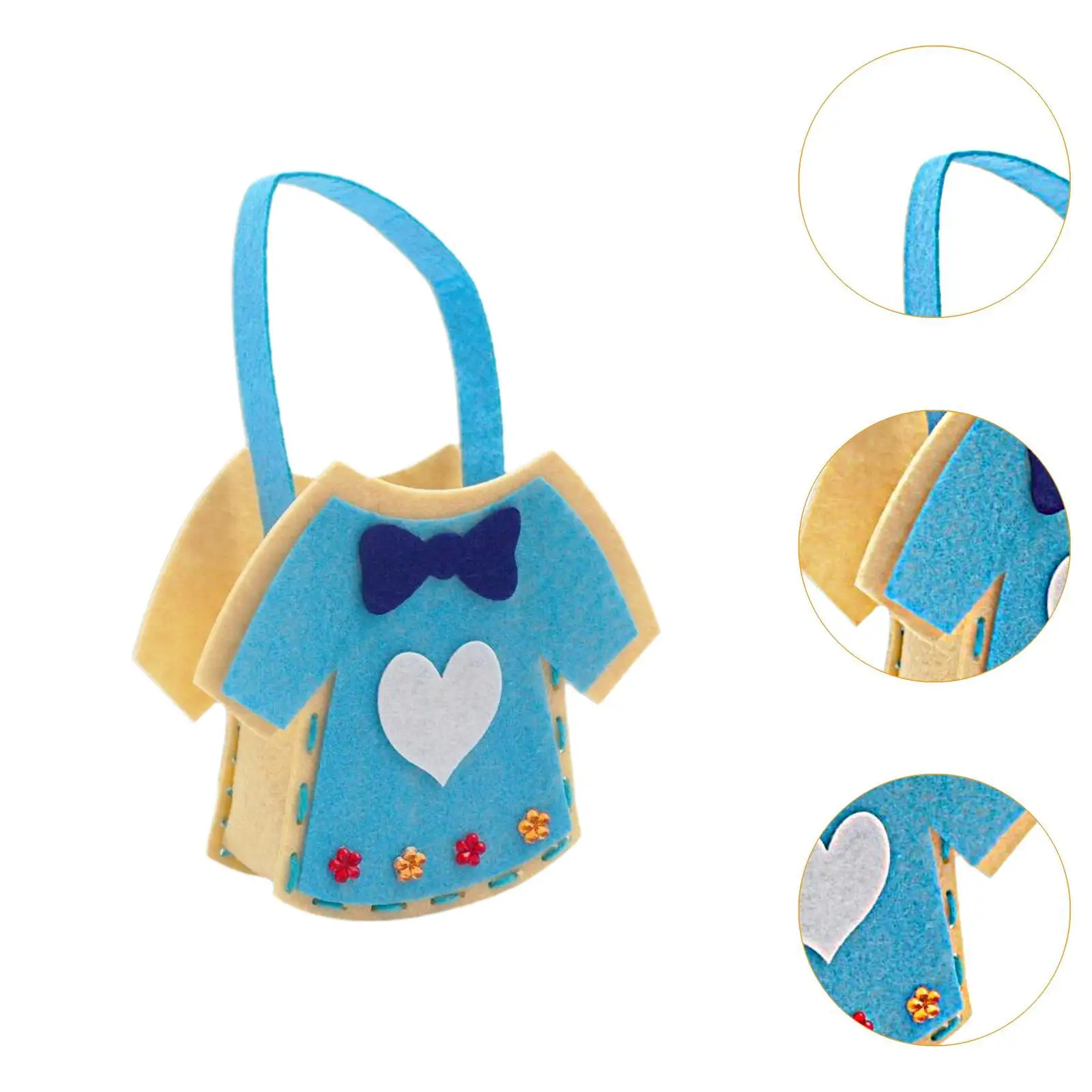 ชุดเย็บผ้า DIY สำหรับเด็ก ฝึกทักษะเย็บผ้า เสริมสร้างความมั่นใจ วัสดุทำกระเป๋าผ้าสักหลาด ของเล่นกิจกรรม ชุดทำกระเป๋าสำหรับห้องเรียน