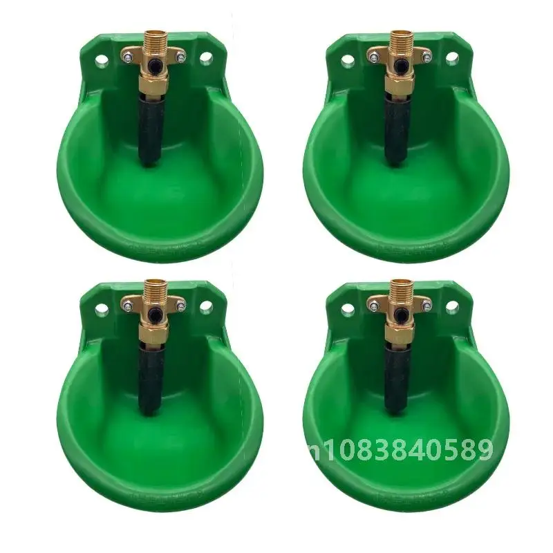 

4Pcs Livestock Sheep Goat Drinker Bowl Copper Value Quality Water Fountain Cattle Sheep Dog Feeding Equip Farm Animals Livestock