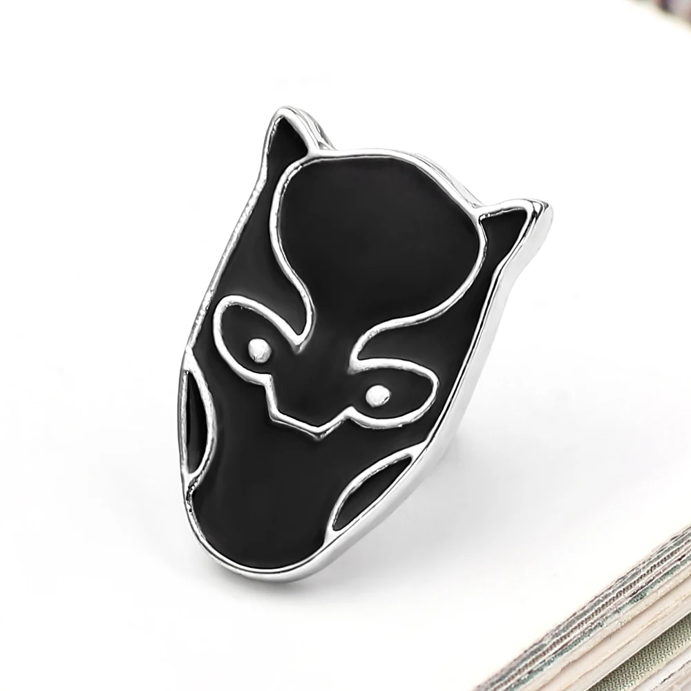 Superhero Black Panther Brooch The Avengers Cosplay Metal Fashion Clothes Backpack Badge for Men Jewelry Gifts