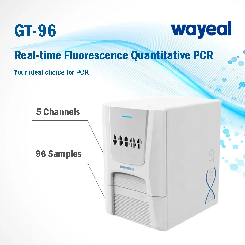 Wayeal GT96 5 Channels Fluorescence Quantitative Real-time PCR System Analyzer Accurate 96 QPCR Machine