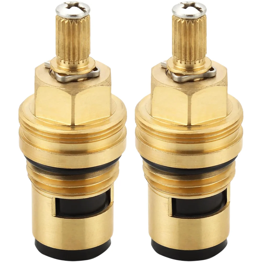 Valve Cartridge Replacement for Pottery Porcelain For Faucets Copper Construction Hot Cold Pair 7 7 5cm Dimensions