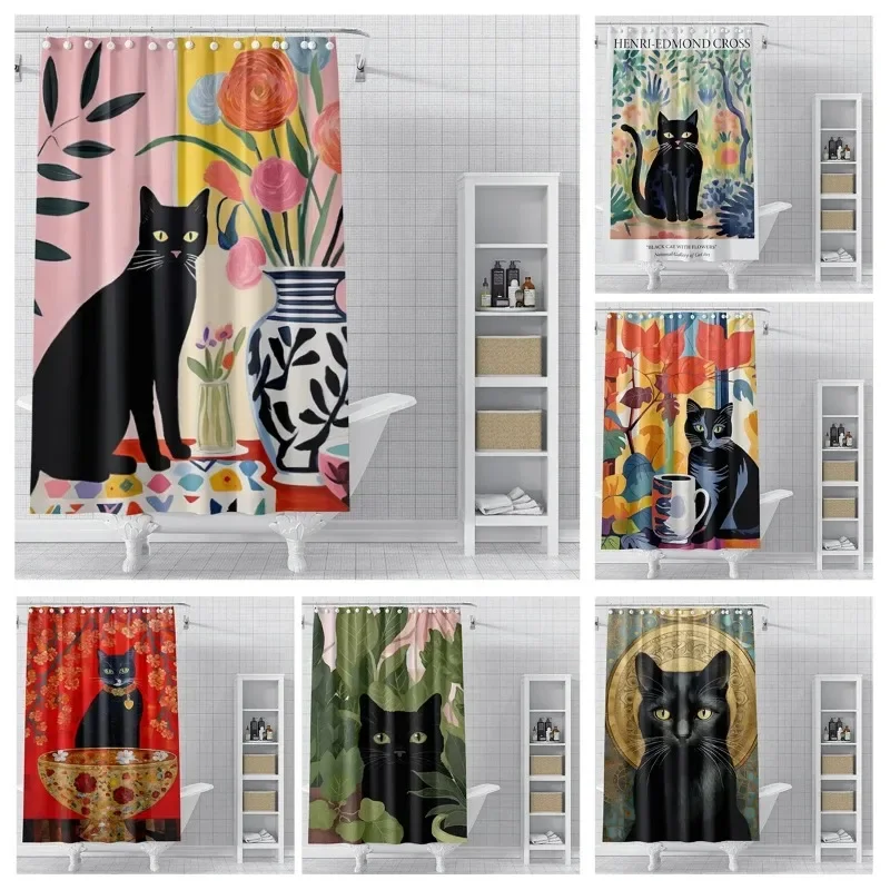 

Домашние занавески для душа для ванной комнаты, водонепроницаемая ткань, современные занавески для ванной комнаты в скандинавском стиле, занавеска для душа