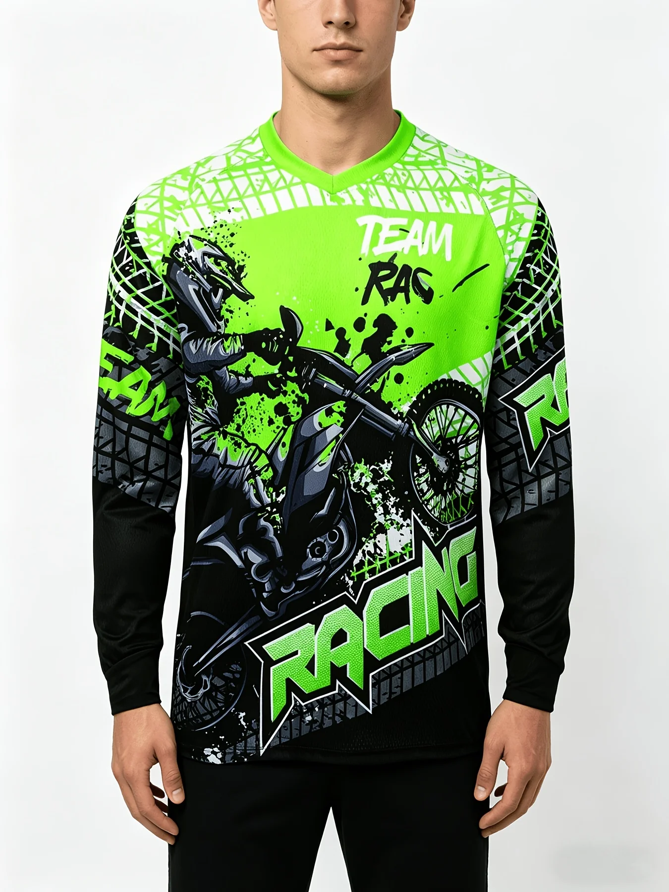 Mountain Biking Long Sleeve Shirt - Jersey untuk Sepeda Gunung (MTB) /