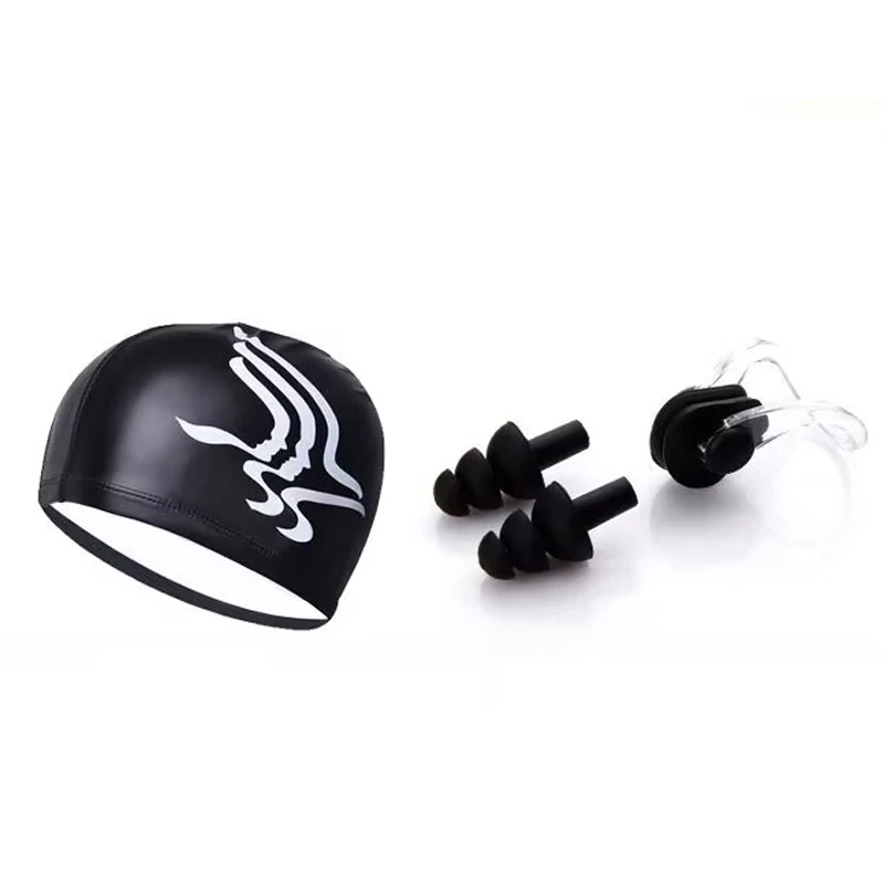 Schwimmbrille für Erwachsene, hochauflösende, beschlagfreie Schwimmbrille, PU-Schwimmkappen-Set, wasserdichte Silikon-Schwimmbrille mit E – Detail 4