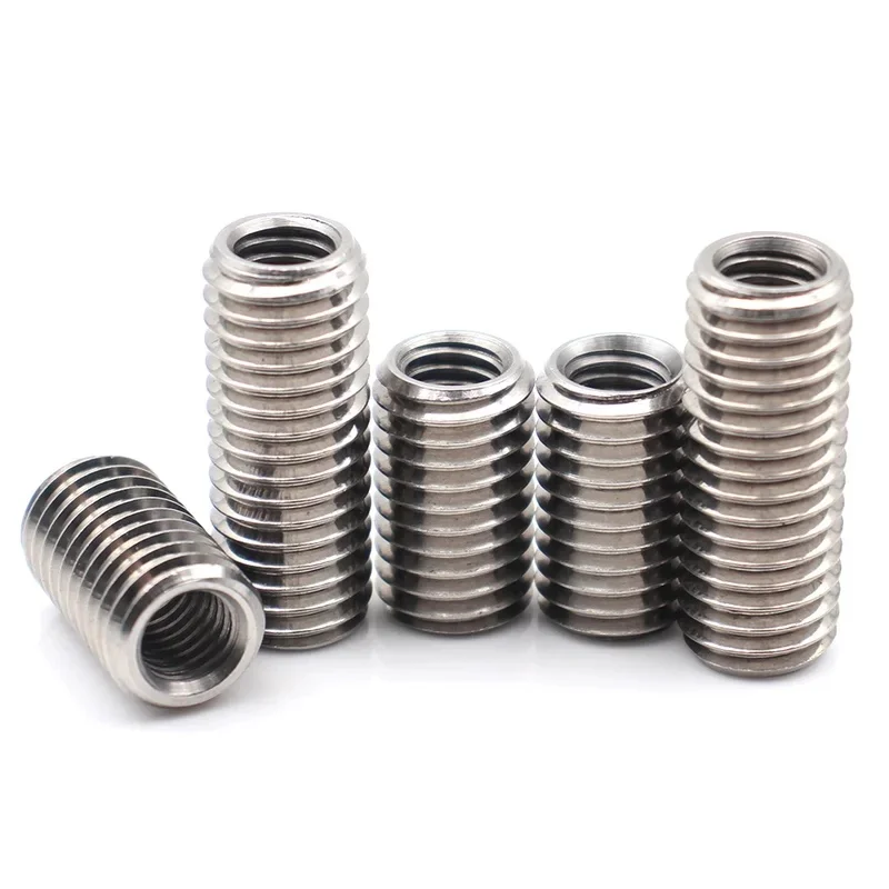 304 Stainless Steel Threaded Inserts Internal External Thread Adapter Reducing Bushing Nuts M2 M3 M4 M5 M6 M8 M12 M14 M16 M20