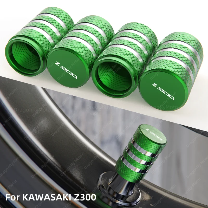 

Motorcycle Accessories Airtight Cover For Kawasaki Z300 Z 300 2015 2016 Special Tire Valve Stem Caps