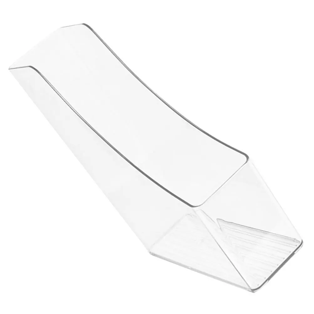 

Acrylic File Holder Vertical Desktop Organizer for Documents and Magazines Transparent Storage Box for Office Home School