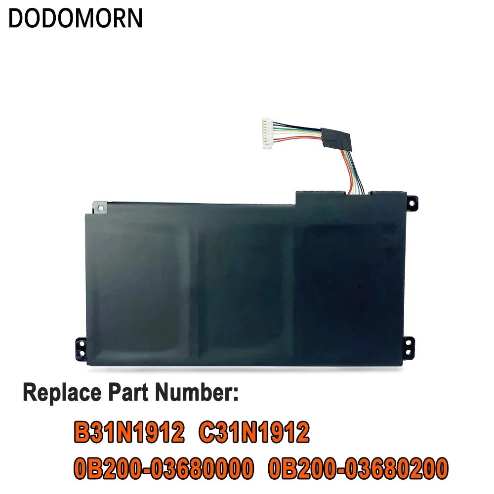 DODOMORN C31N1912 B31N1912 Laptop Batterie Für Asus VivoBook 14 E410MA E510MA E410KA E510KA L410MA L510MA F414MA 11,55 V 42Wh